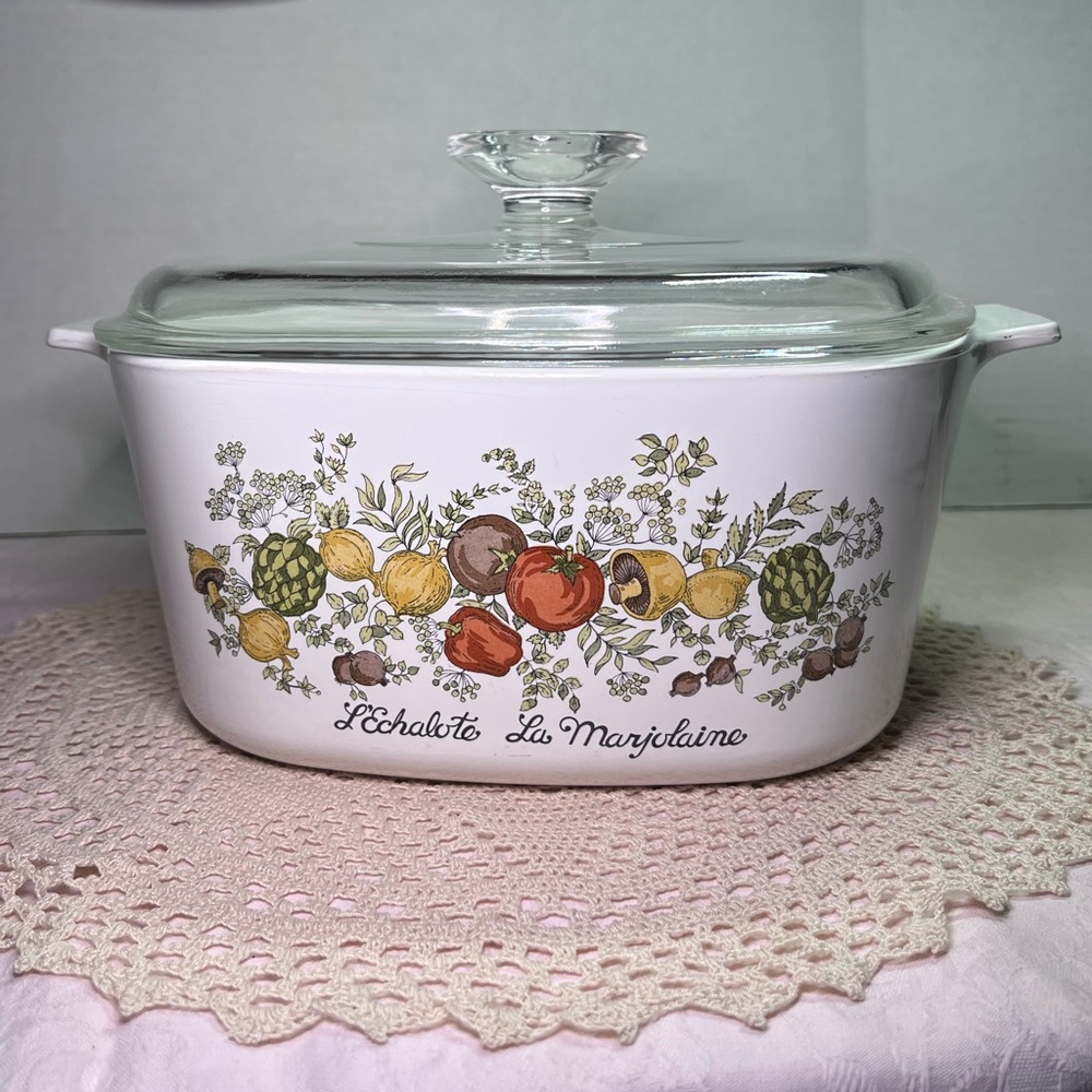 Corning Ware Spice of Life L’Echalote La Marjolaine A-3-B 3 Qt Casserole w/Lid